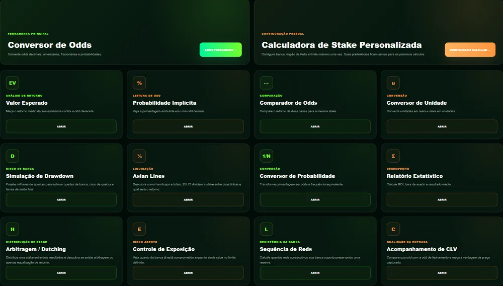 Central de ferramentas do Triade HUB